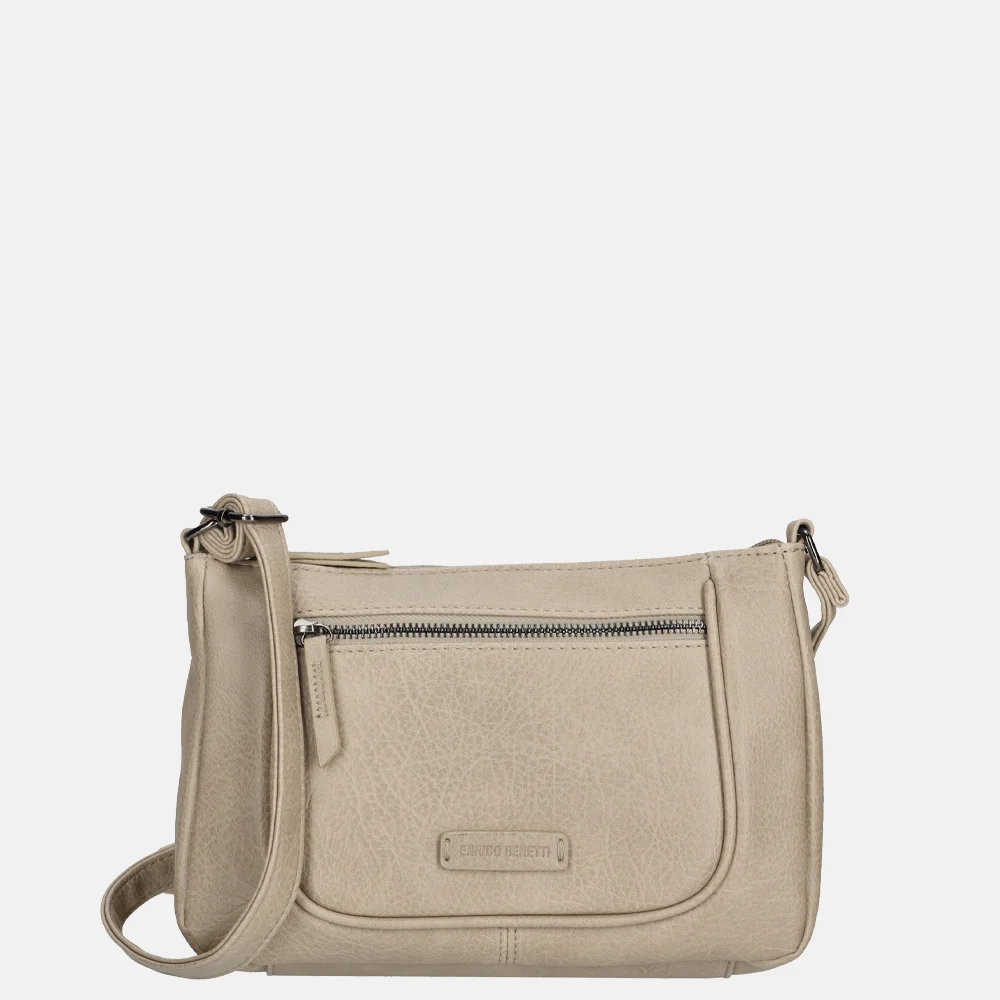 Enrico Benetti Emma schoudertas lichttaupe bij Duifhuizen