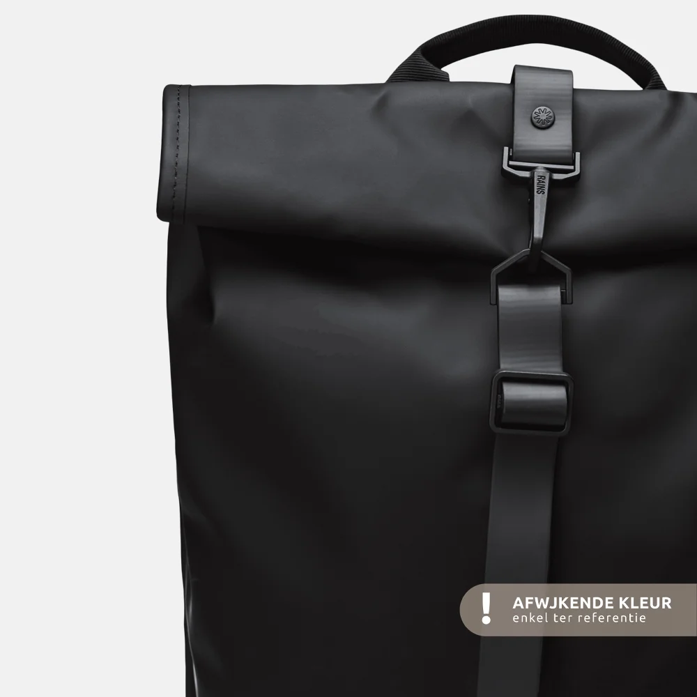 Rains Roll Top laptoprugzak 15 inch navy bij Duifhuizen