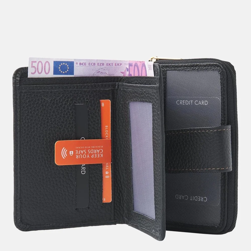 DR Amsterdam portemonnee black bij Duifhuizen