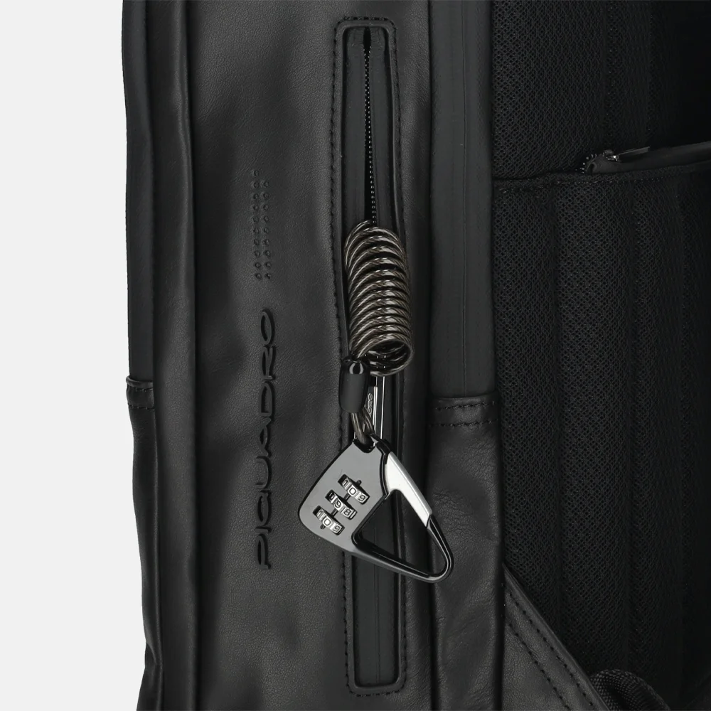 Piquadro Urban laptoprugzak 14 inch nero bij Duifhuizen
