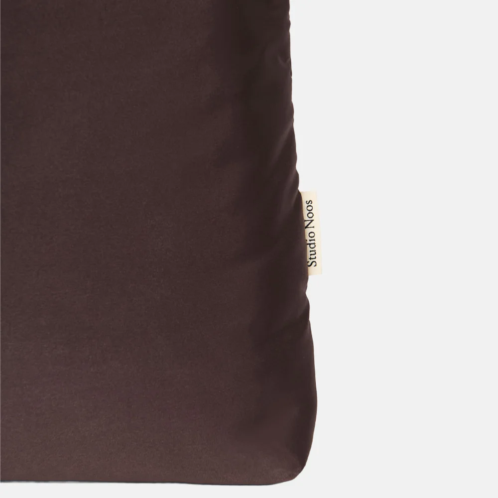 Studio Noos Puffy mom bag shopper brown bij Duifhuizen