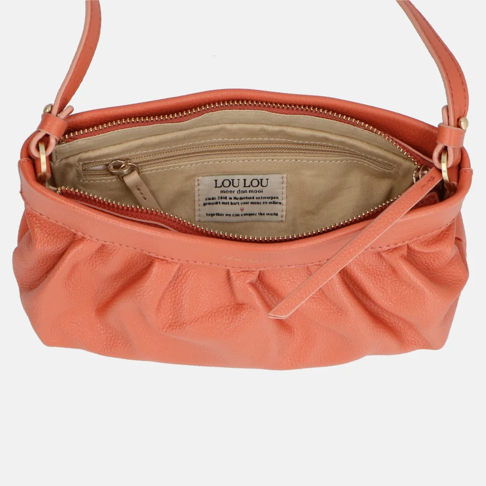 Loulou Essentiels Sophie crossbody tas apricot bij Duifhuizen