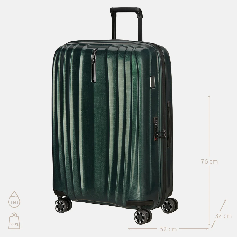 Samsonite Nexis Spinner Expandable reiskoffer 76 cm deep forest bij Duifhuizen