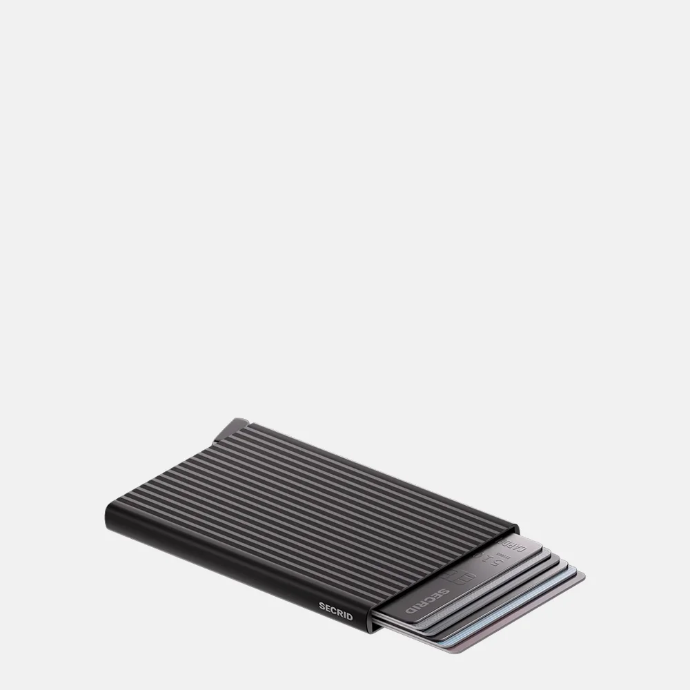 Secrid Premium Cardprotector pasjeshouder Fluted Black + bij Duifhuizen