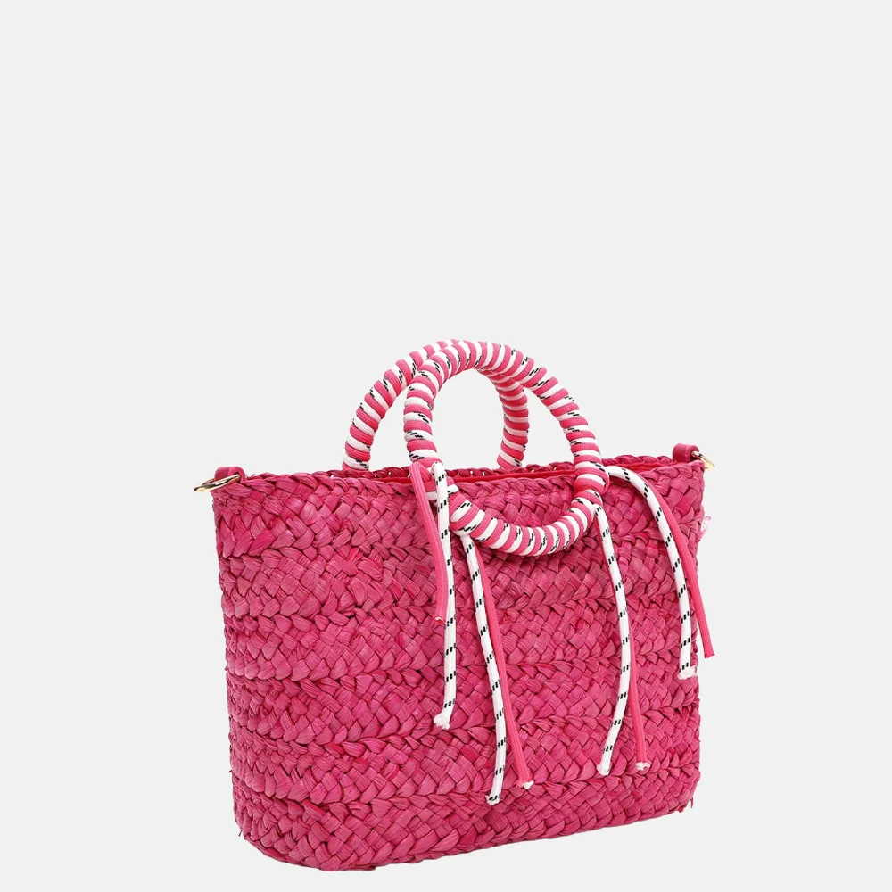 Emily & Noah Jolanda handtas riet S pink bij Duifhuizen