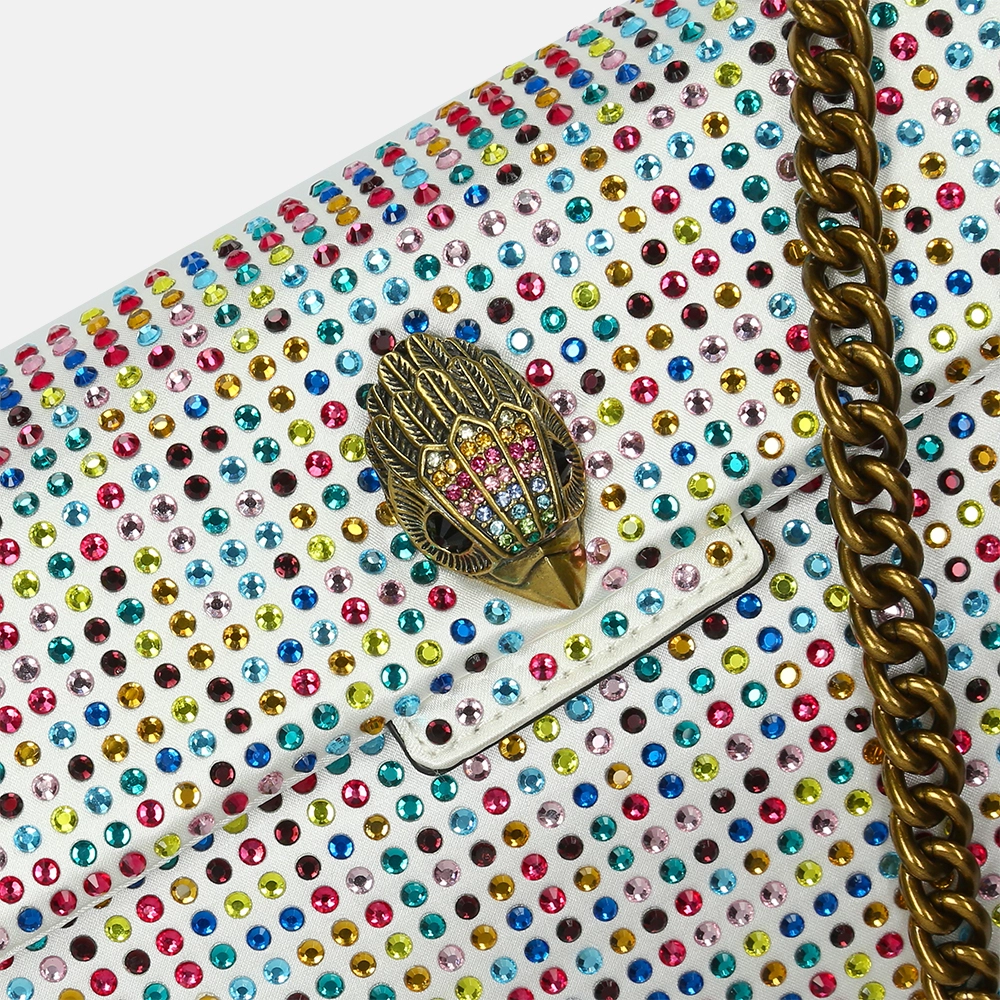 Kurt Geiger Fabric Kensington schoudertas bone bij Duifhuizen