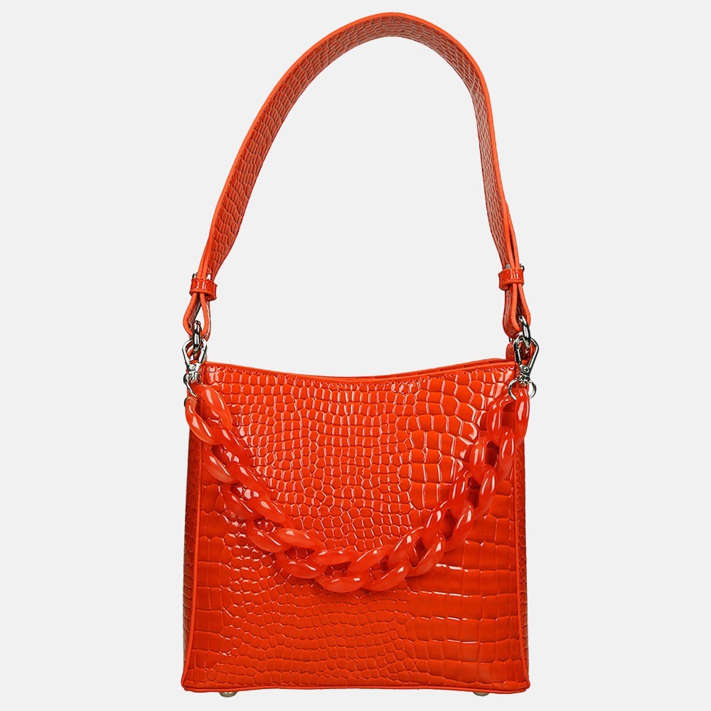HVISK Amble schoudertas croco orange red