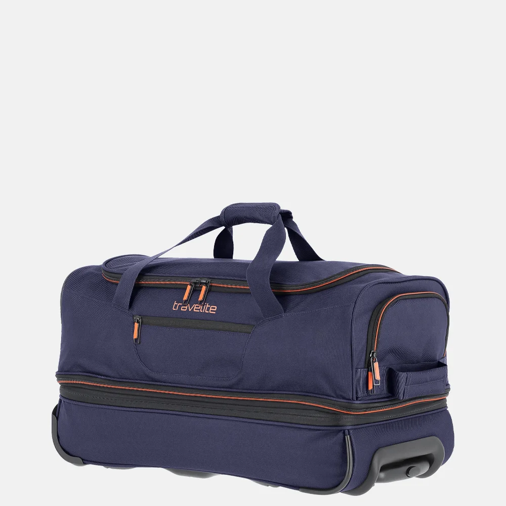 Travelite Basics reistas 55 cm navy bij Duifhuizen