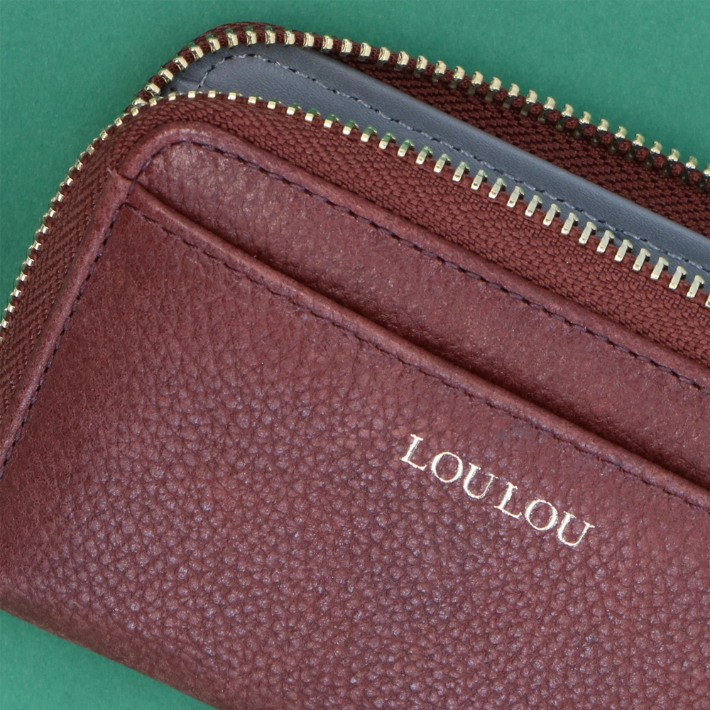 Loulou Essentiels Robuste ritsportemonnee XS cacao bij Duifhuizen