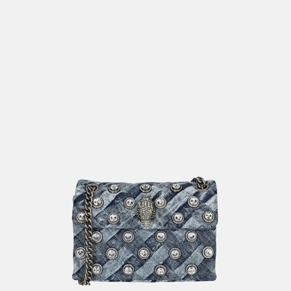Kurt Geiger Kensington schoudertas denim bij Duifhuizen