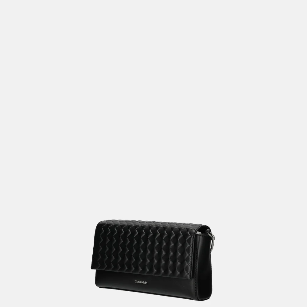 Calvin Klein Mini Quilt crossbody tas black bij Duifhuizen