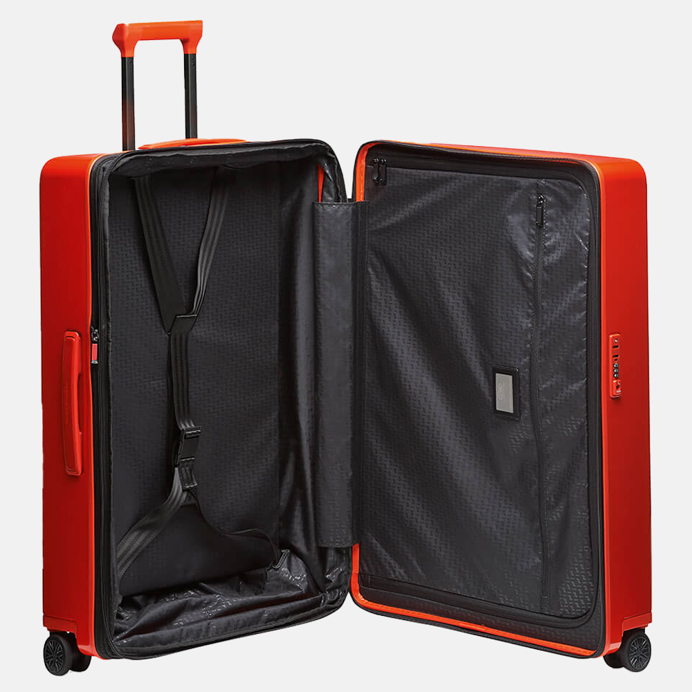 Porsche Design Roadster Hardcase koffer L lava orange bij Duifhuizen
