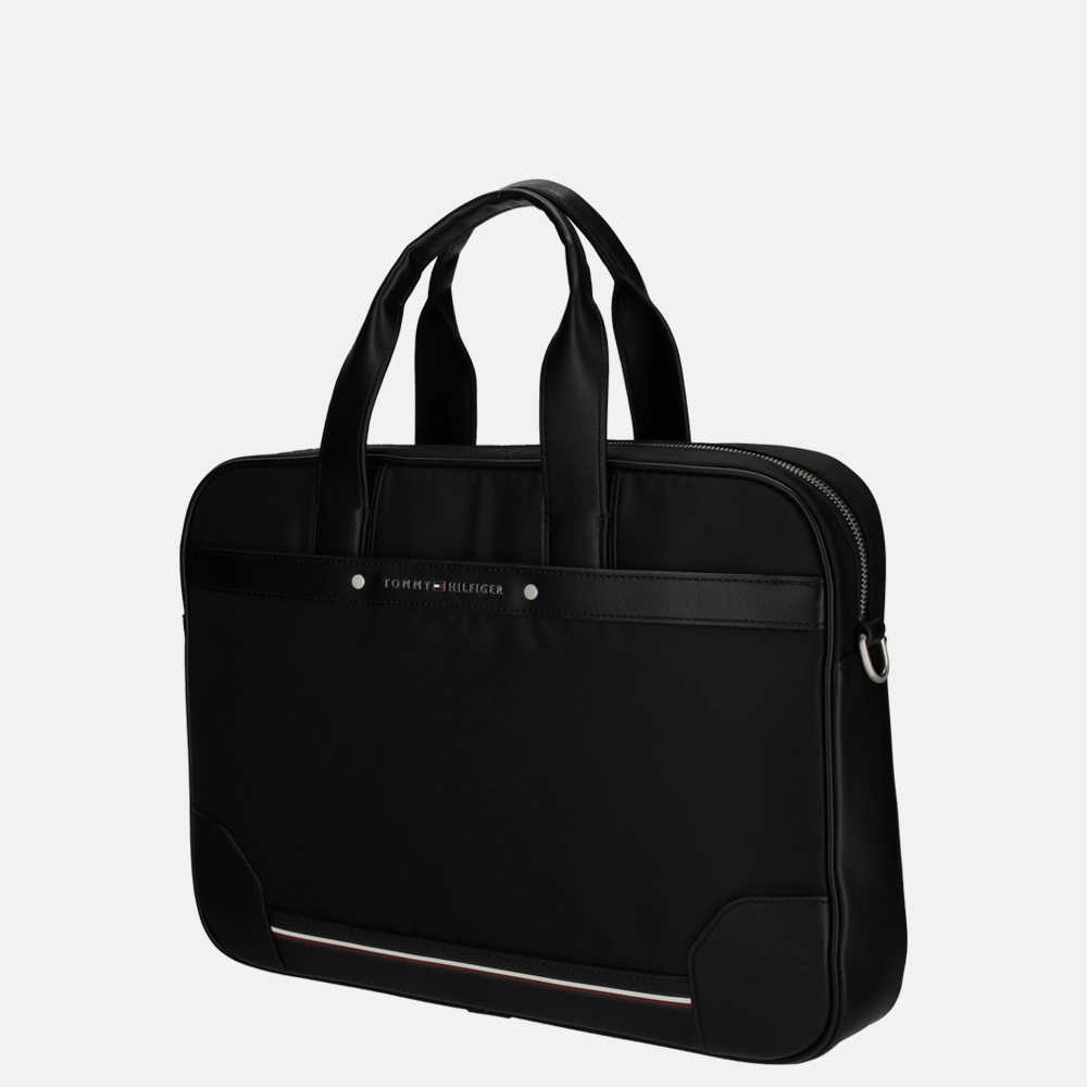 Tommy Hilfiger Repreve laptoptas black bij Duifhuizen
