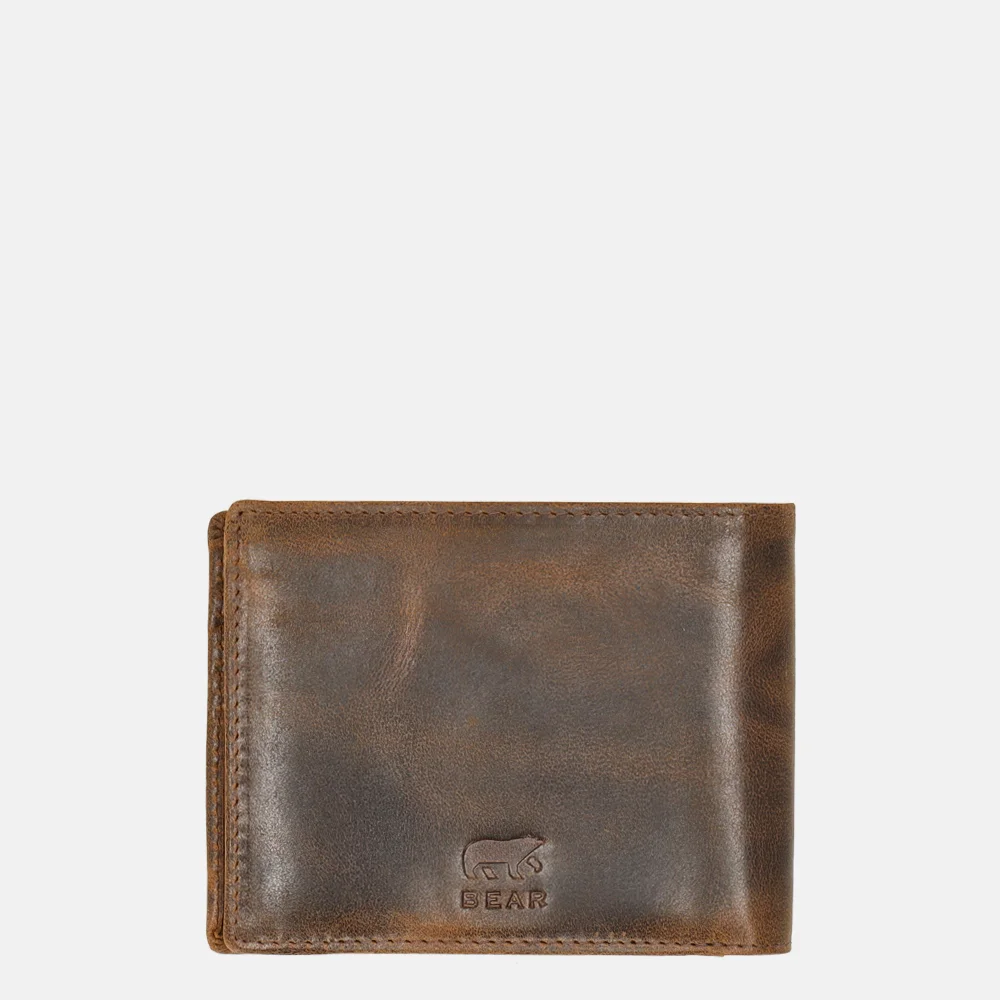 Bear Design Vegas billfold bruin bij Duifhuizen