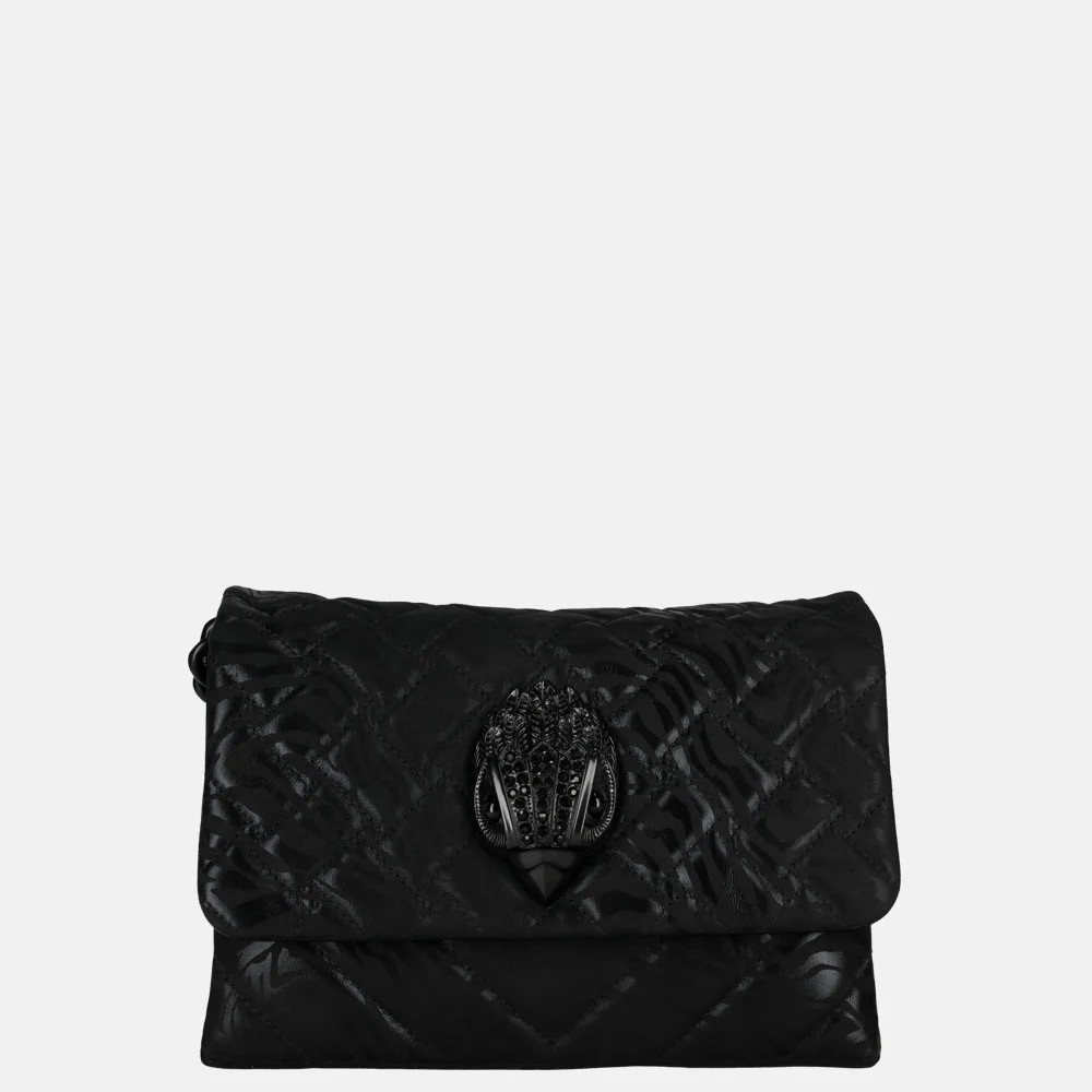 Kurt Geiger Kensington schoudertas zebra black/comb bij Duifhuizen
