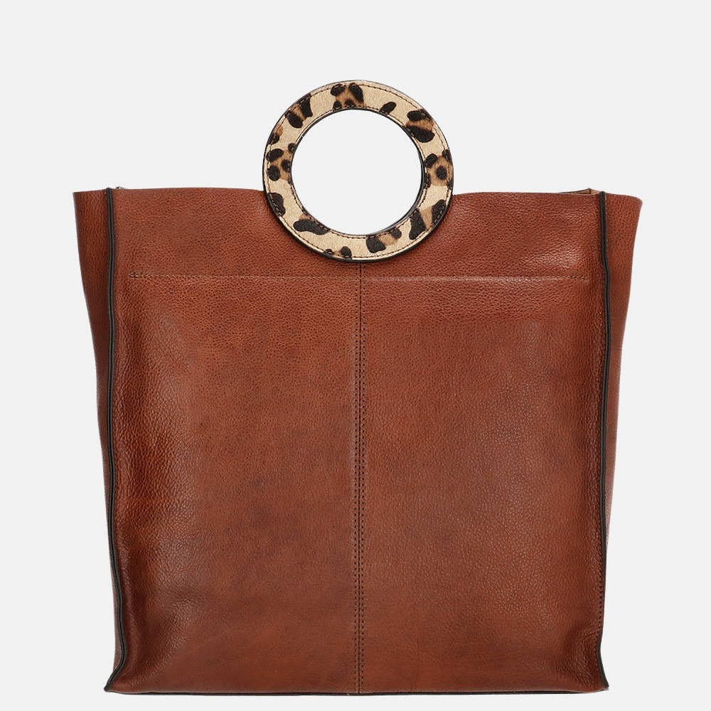 Micmacbags Wildlife handtas brown bij Duifhuizen