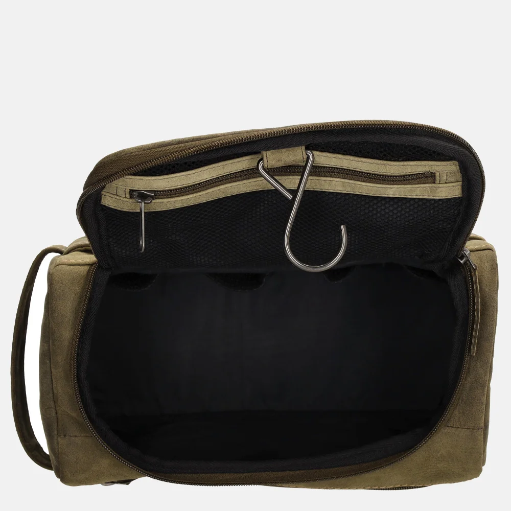 Hide & Stitches Idaho toilettas olijfgroen bij Duifhuizen