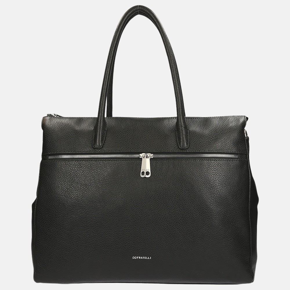 GiGi Fratelli Romance Business laptoptas 15.6 inch black bij Duifhuizen