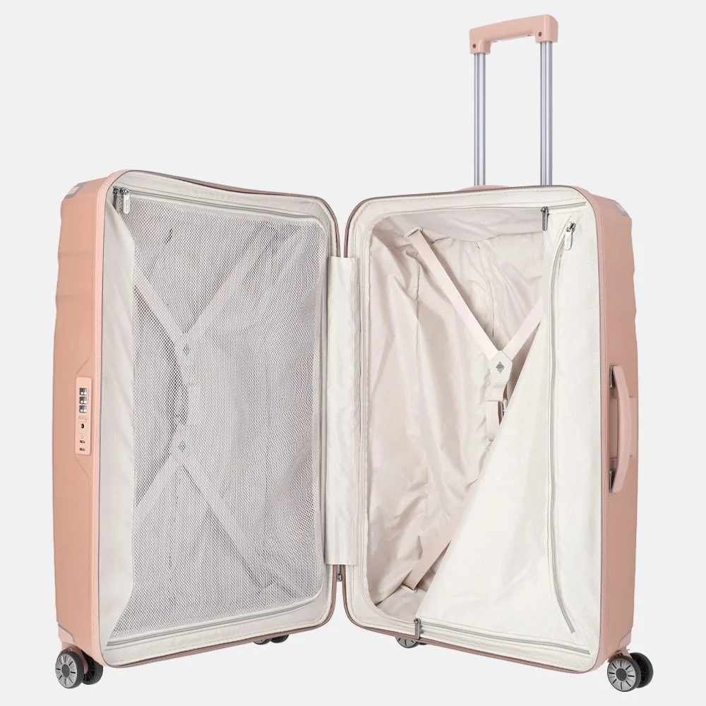 Travelite Spinner Elvaa koffer 77 cm rosegold bij Duifhuizen