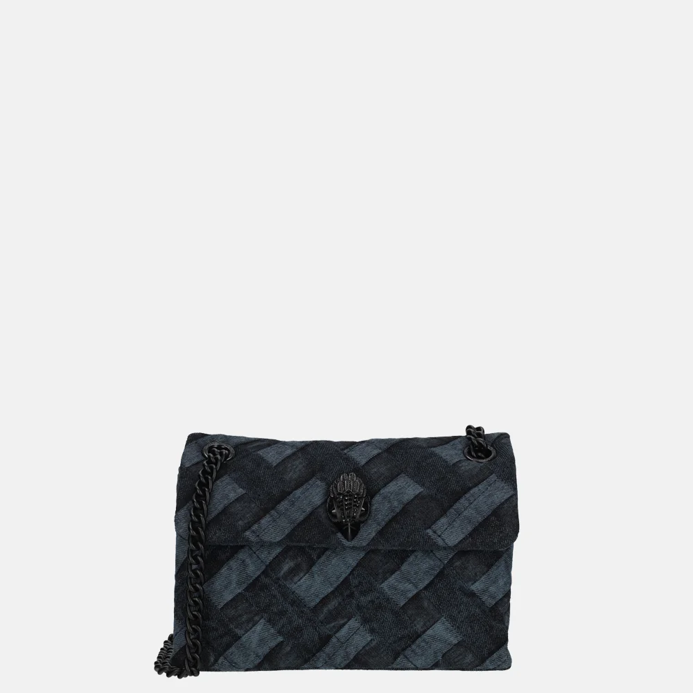 Kurt Geiger Kensington crossbody tas mini dark denim bij Duifhuizen