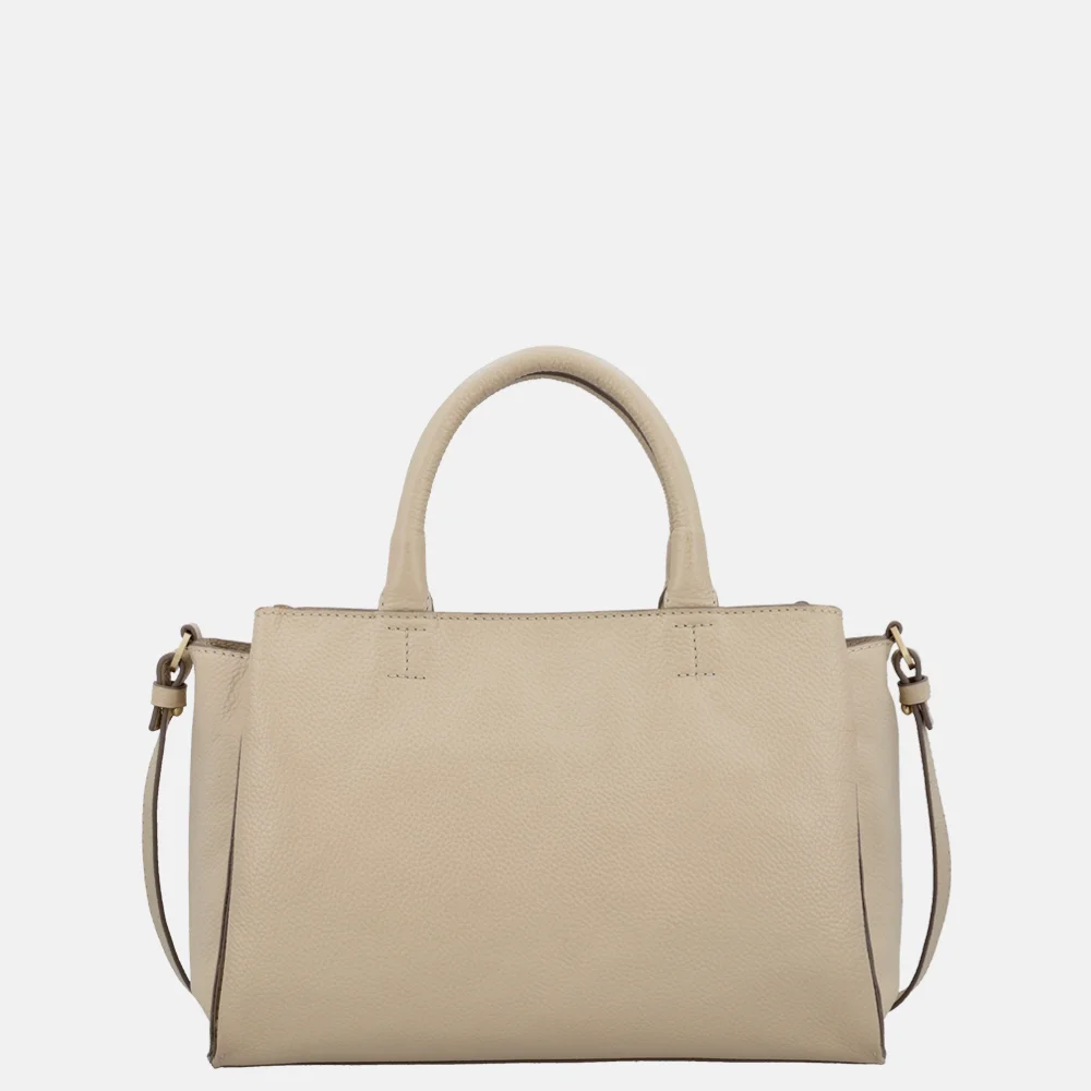 Loulou Essentiels Vera handtas M beige bij Duifhuizen