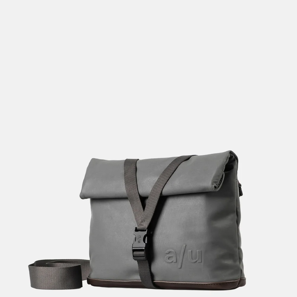 Aunts and Uncles Yao rolltop crossbody tas pewter bij Duifhuizen