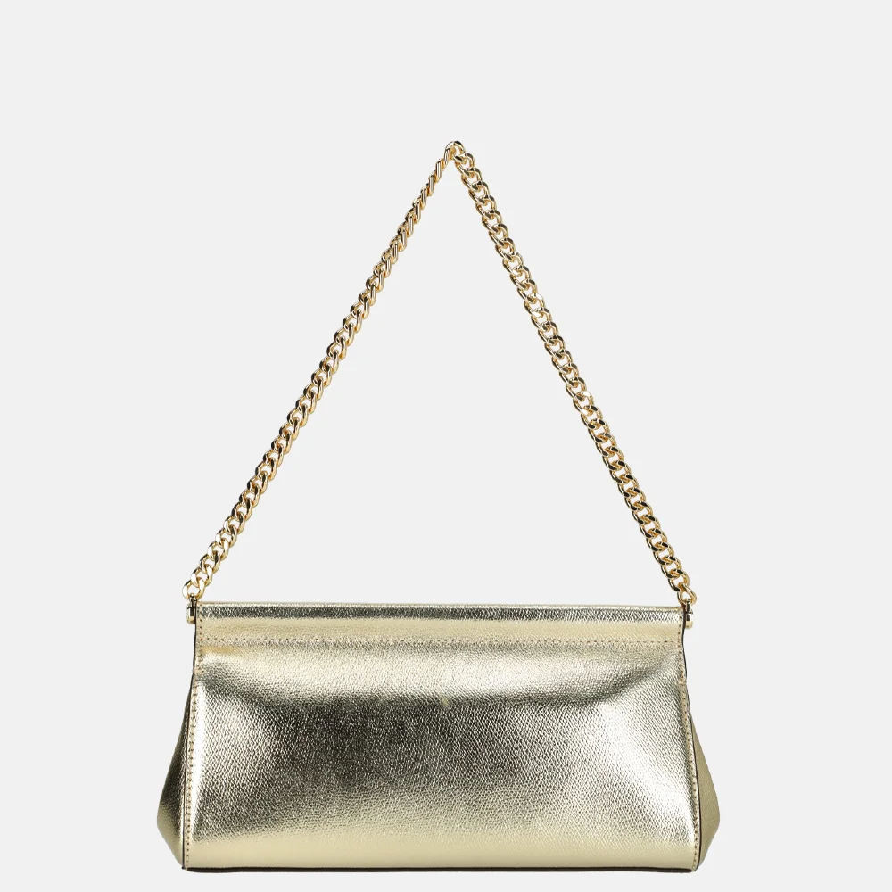 Michael Kors Carmine clutch pale gold bij Duifhuizen