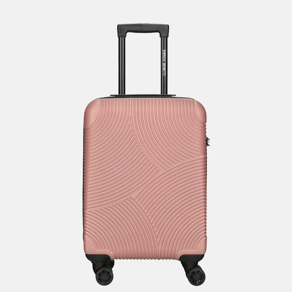 Enrico Benetti Louisville handbagage koffer 55 cm oudroze bij Duifhuizen