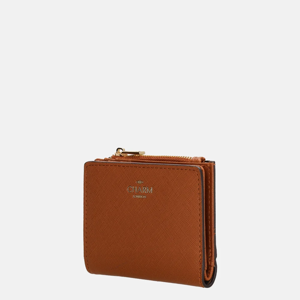 Charm London portemonnee cognac bij Duifhuizen