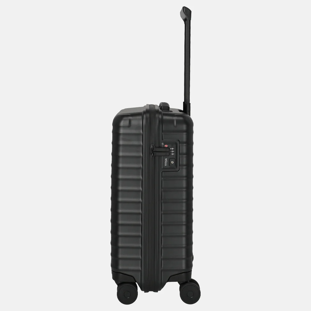 Titan Upgrade handbagage koffer 55 cm nightshade black bij Duifhuizen