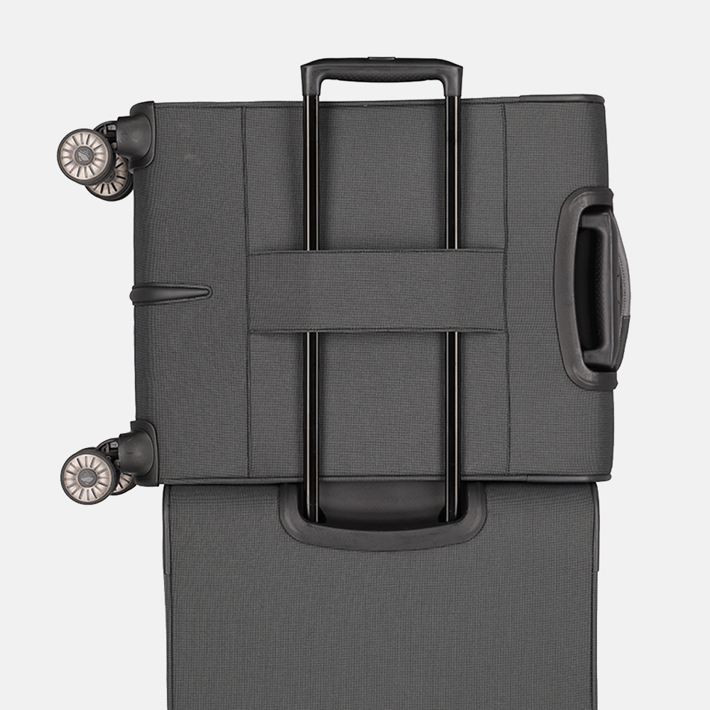 Travelite Viia handbagage koffer 55 cm anthracite bij Duifhuizen