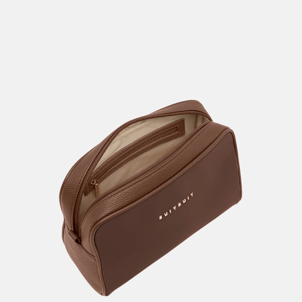 SUITSUIT Serenity Toilettas en make-up tasje set chocolade brown bij Duifhuizen