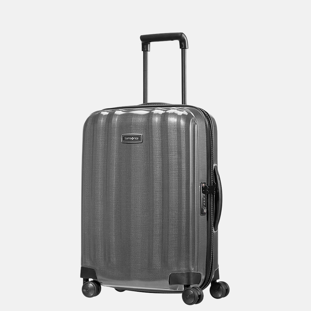 Samsonite Lite-Cube DLX spinner 55 cm grey bij Duifhuizen