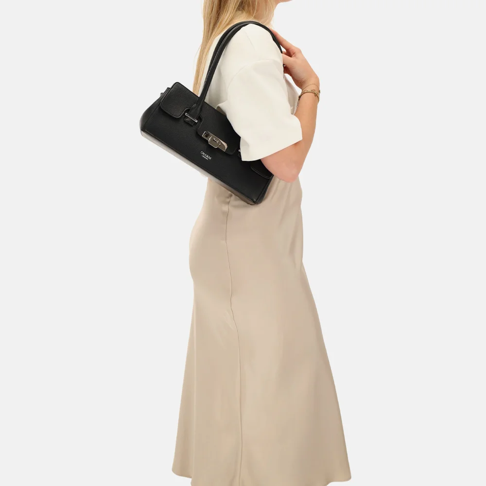 Charm London Soho schoudertas classic zwart bij Duifhuizen