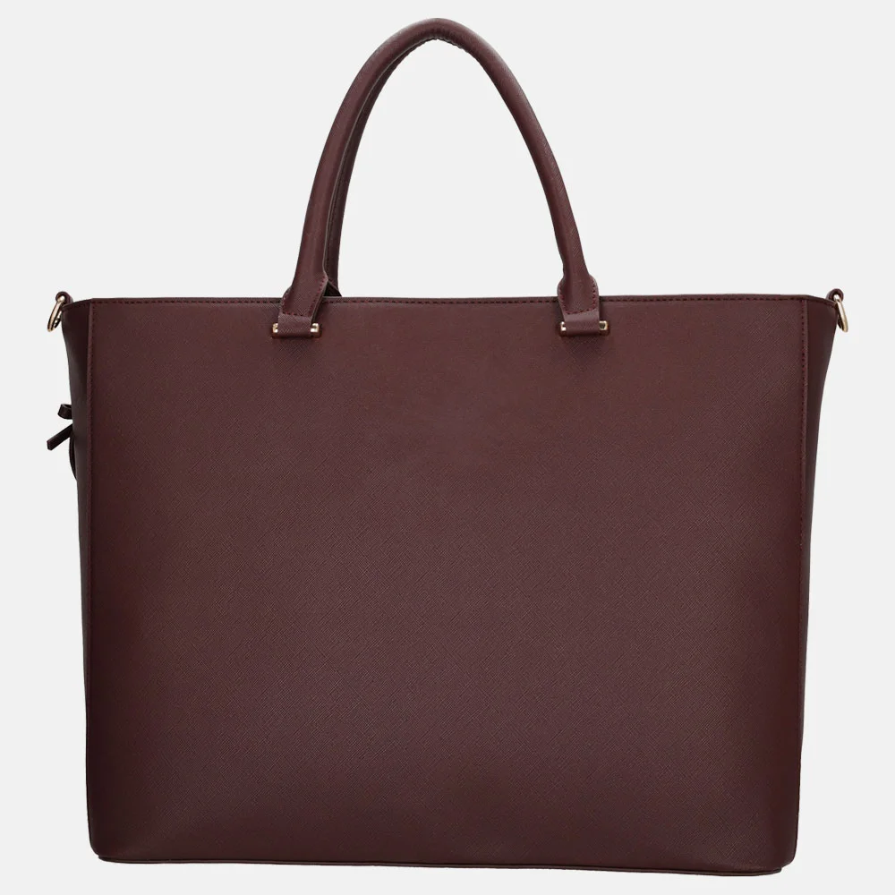 Charm London handtas 15 inch bordeaux bij Duifhuizen