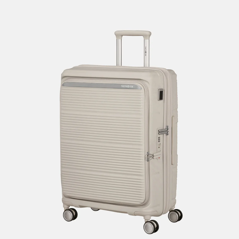 Samsonite Paralux HS Spinner reiskoffer expendable 67 cm stone grey bij Duifhuizen