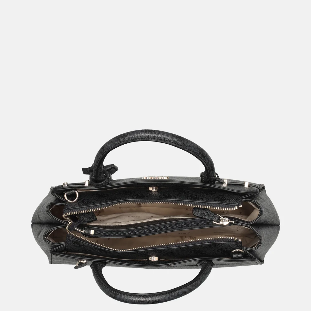 Guess Leona handtas coal logo bij Duifhuizen
