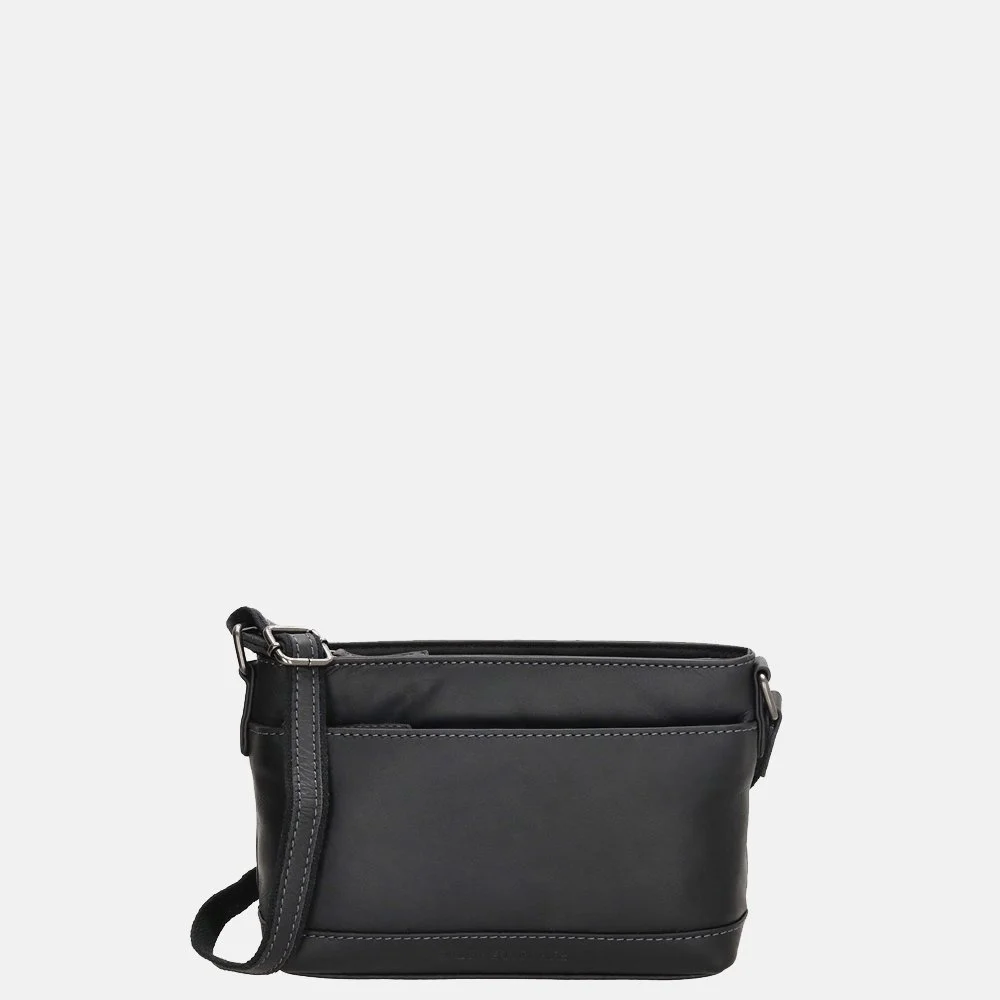 Hide & Stitches Japura crossbody tas zwart