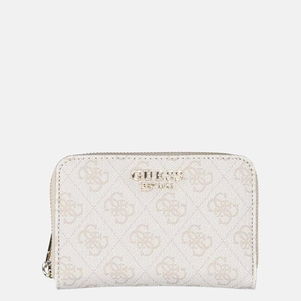 Guess Zamira portemonnee dark taupe logo