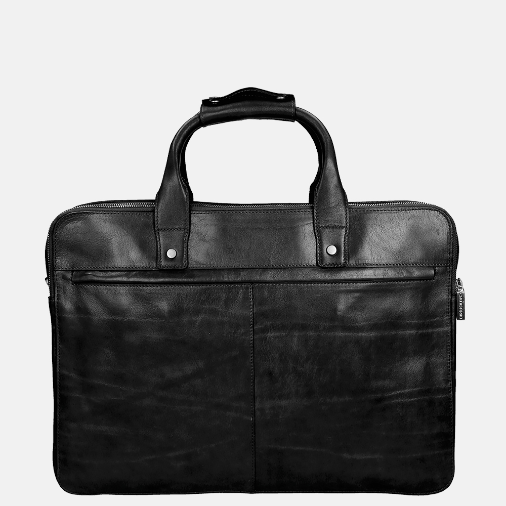 Claudio Ferrici laptoptas 15 inch black bij Duifhuizen