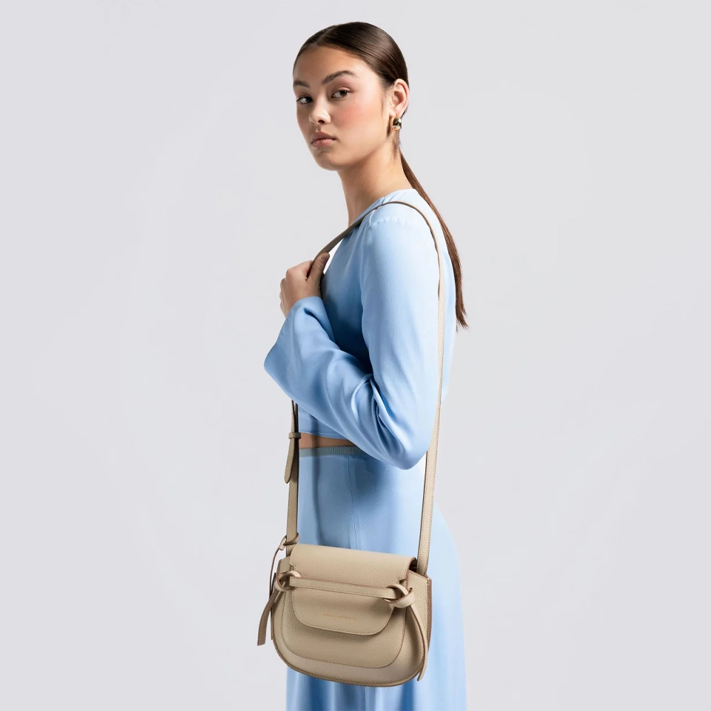 Smaak Amsterdam Clint crossbody tas limestone bij Duifhuizen