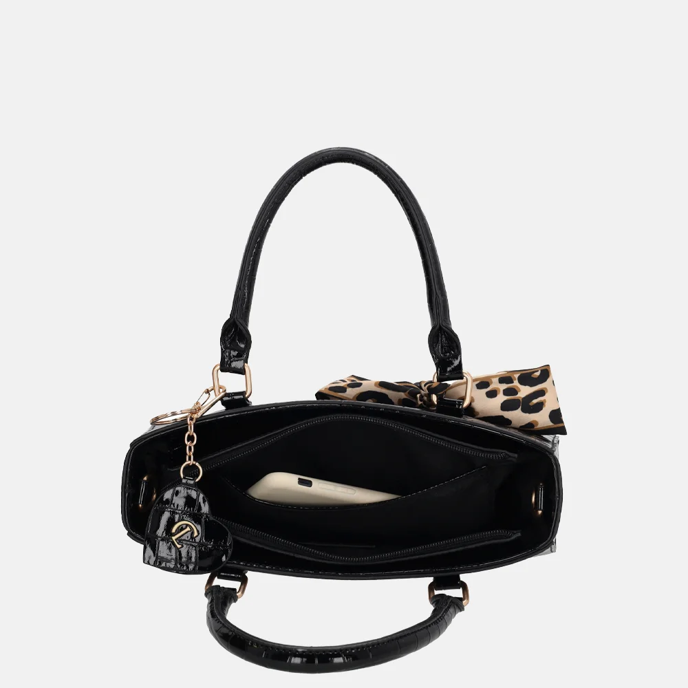 Charm London Knightbridge handtas zwart bij Duifhuizen