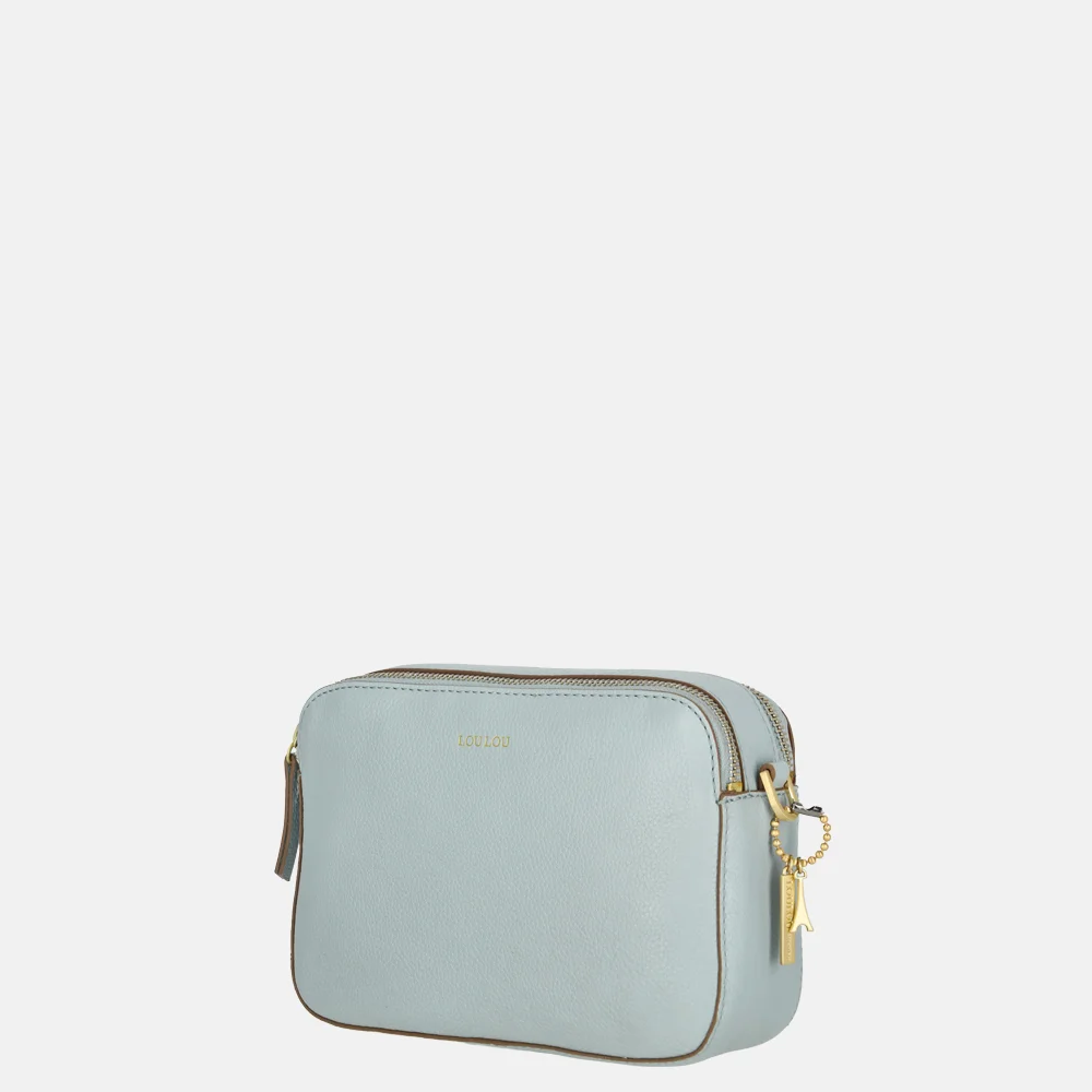 Loulou Essentiels Zoe crossbody tas blue aura bij Duifhuizen