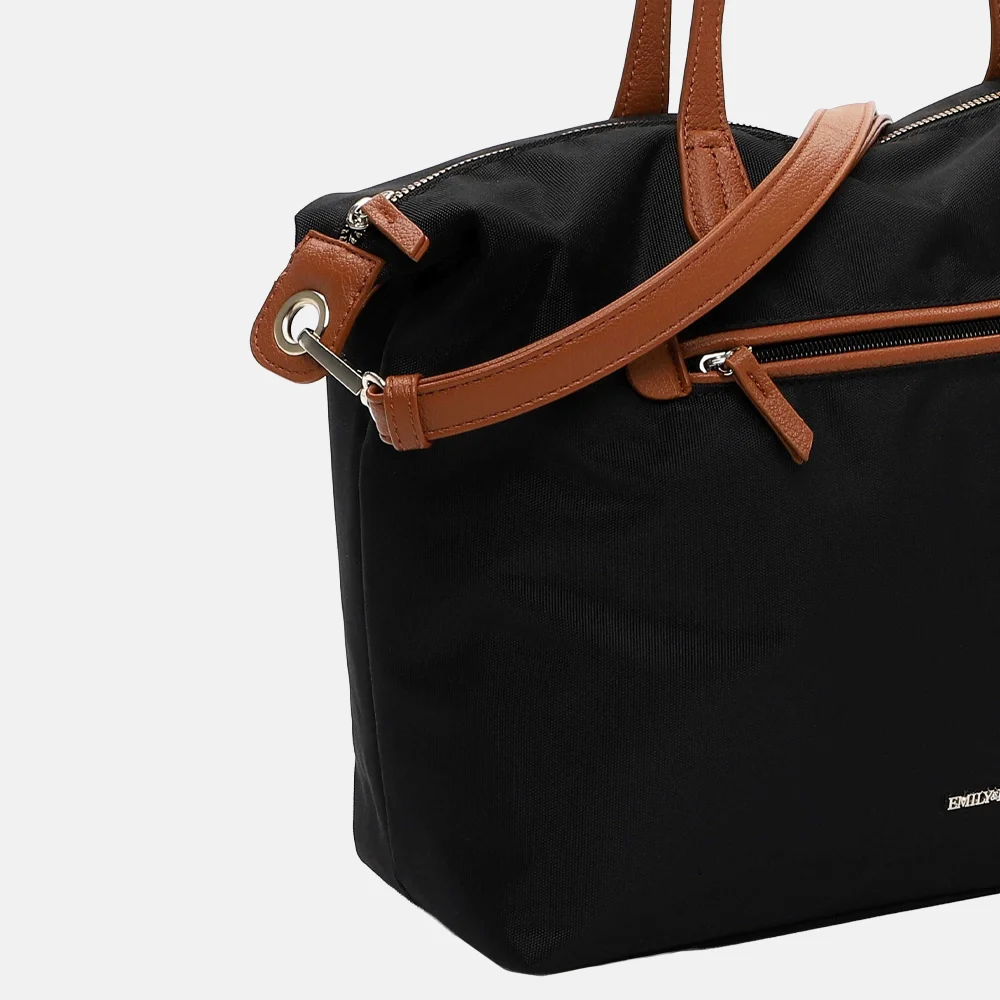 Emily & Noah Jarina shopper zwart bij Duifhuizen