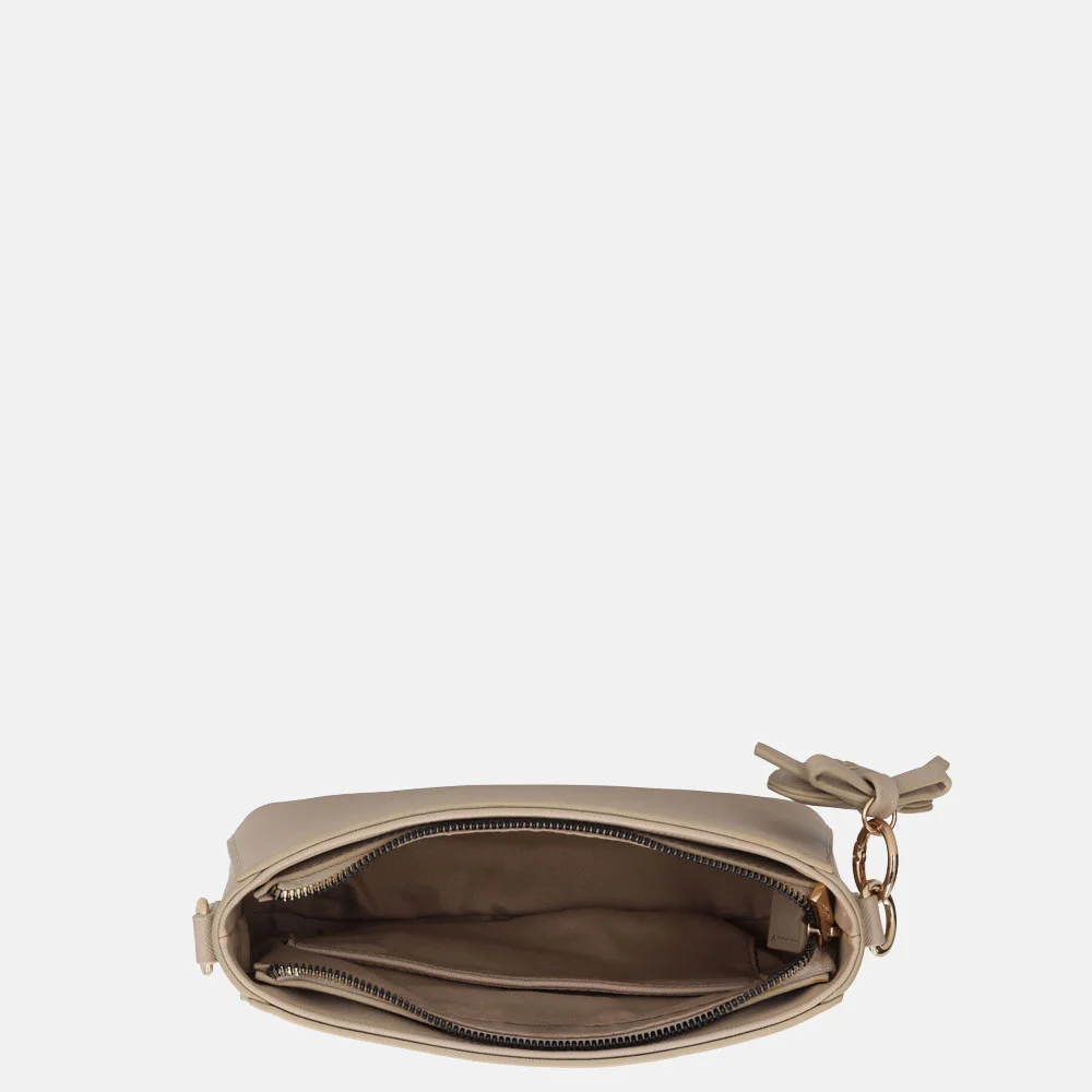 Charm London Cambridge crossbody tas lichtaupe bij Duifhuizen