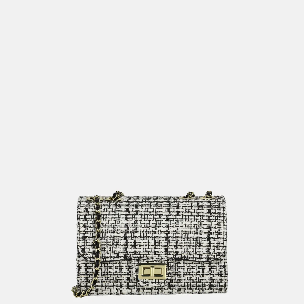 Firenze crossbody tas black/white