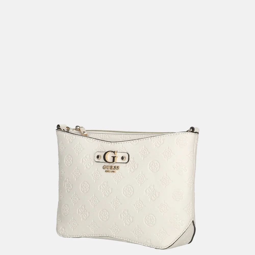 Guess Gerty crossbody tas off white bij Duifhuizen