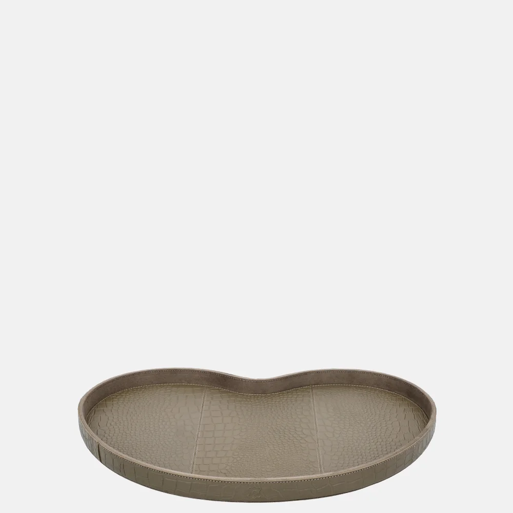Chamada Chloe Kidney dienblad croco M taupe