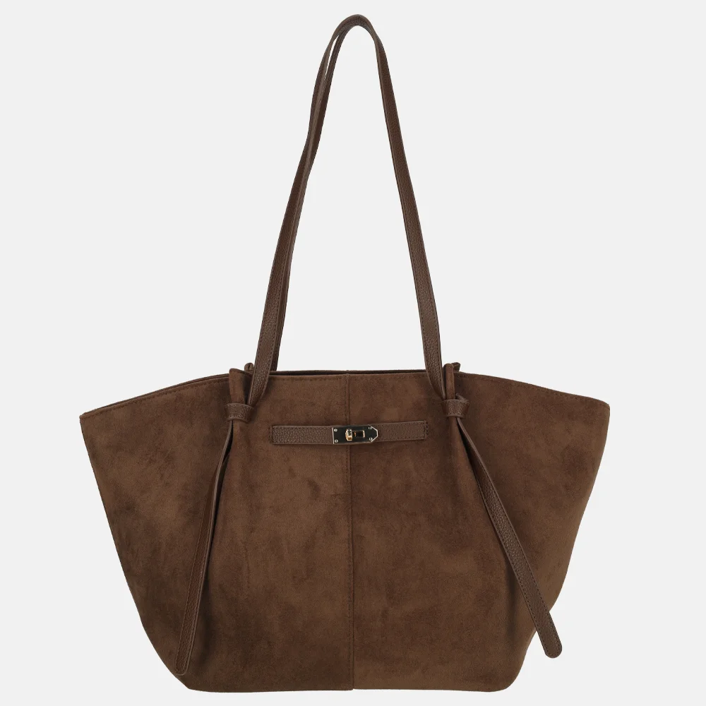 Firenze Suedine shopper L coffee