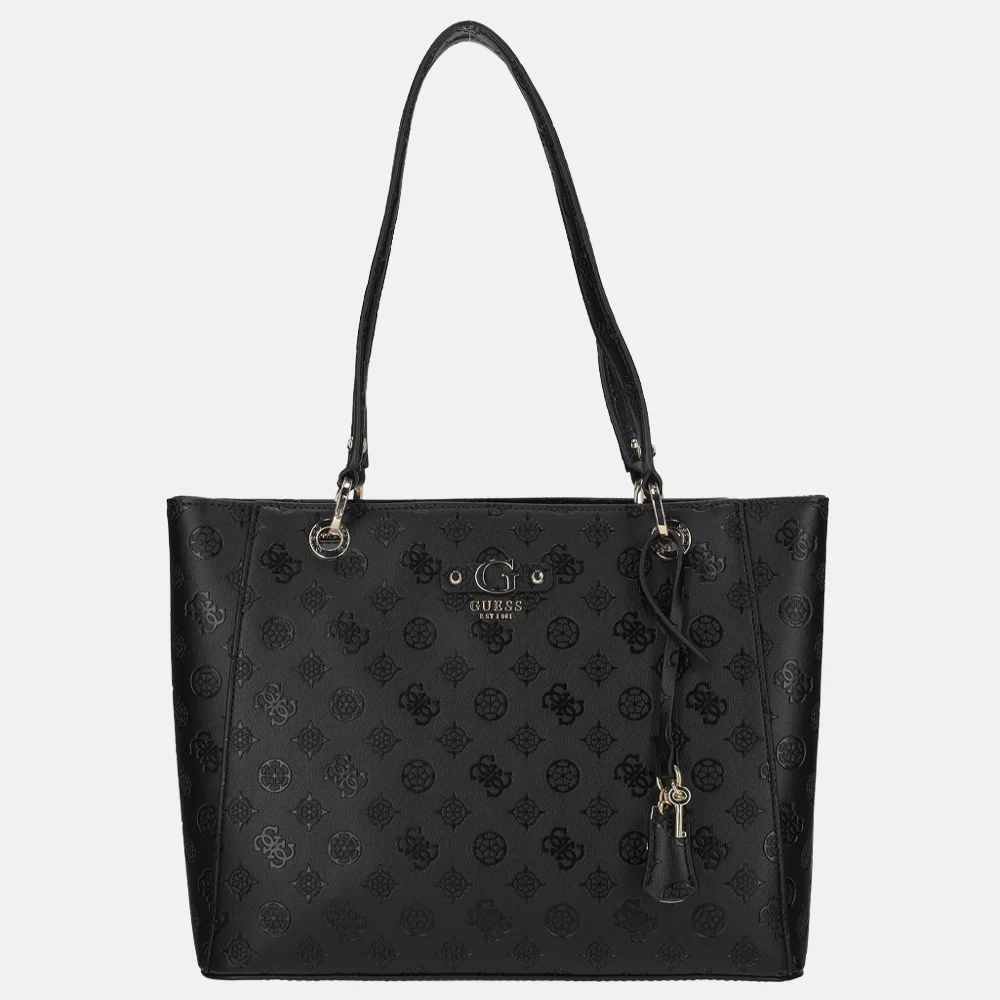 Guess Dita shopper black logo bij Duifhuizen